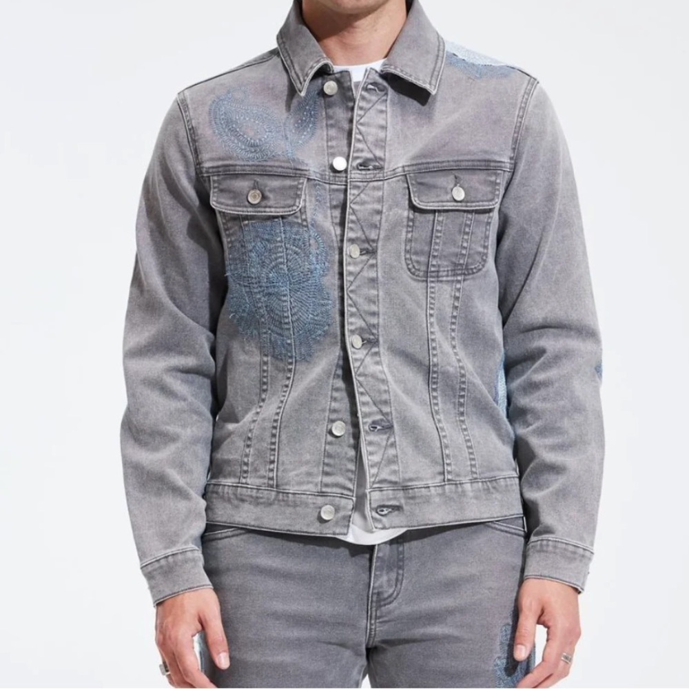 EMBELLISH NYC Men’s Denim Jacket Size Medium​​​​​​